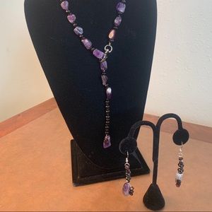 Handmade Amethyst and Black Onyx.